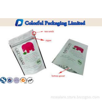 50g PETVMPET / /PE stand up zipper pouch bags with Shiny Pr